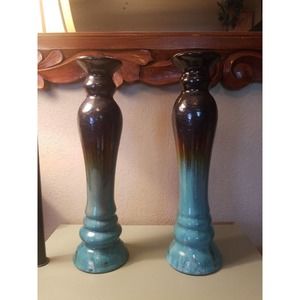 2‎ Ceramic candlesticks